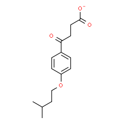 ChemSpider 2D Image | 4-[4-(3-Methylbutoxy)phenyl]-4-oxobutanoate | C15H19O4