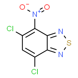 ChemSpider 2D Image | 5,7-Dichloro-4-nitro-2,1,3-benzothiadiazole | C6HCl2N3O2S