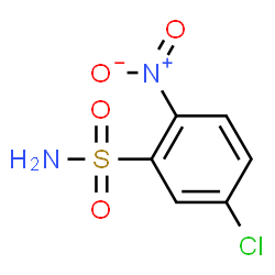 ChemSpider 2D Image | 5-Chloro-2-nitrobenzenesulfonamide | C6H5ClN2O4S