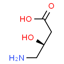 ChemSpider 2D Image | (+)-.gamma.-Amino-.beta.-hydroxybutyric acid | C4H9NO3
