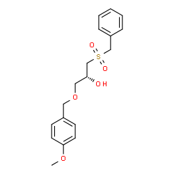 ChemSpider 2D Image | (2R)-1-(Benzylsulfonyl)-3-[(4-methoxybenzyl)oxy]-2-propanol | C18H22O5S