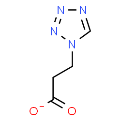ChemSpider 2D Image | 3-(1H-Tetrazol-1-yl)propanoate | C4H5N4O2