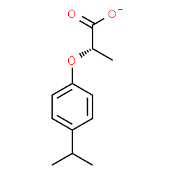 ChemSpider 2D Image | (2S)-2-(4-Isopropylphenoxy)propanoate | C12H15O3