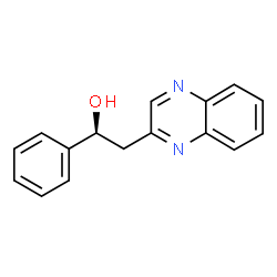 ChemSpider 2D Image | (1S)-1-Phenyl-2-(2-quinoxalinyl)ethanol | C16H14N2O