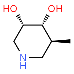 ChemSpider 2D Image | (3S,4R,5S)-5-Methyl-3,4-piperidinediol | C6H13NO2