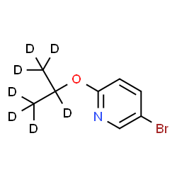 ChemSpider 2D Image | 5-Bromo-2-[(~2~H_7_)-2-propanyloxy]pyridine | C8H3D7BrNO
