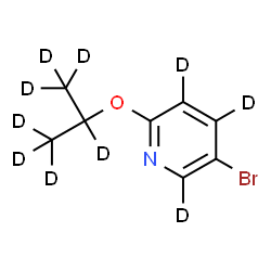 ChemSpider 2D Image | 5-Bromo-2-[(~2~H_7_)-2-propanyloxy](~2~H_3_)pyridine | C8D10BrNO