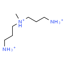 ChemSpider 2D Image | N-(3-Ammoniopropyl)-N-methyl-1,3-propanediaminium | C7H22N3