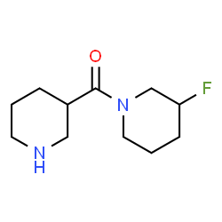 ChemSpider 2D Image | (3-Fluoro-1-piperidinyl)(3-piperidinyl)methanone | C11H19FN2O