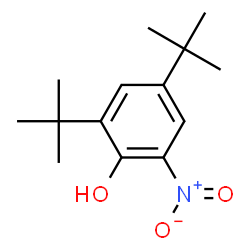 ChemSpider 2D Image | 2,4-Ditert-butyl-6-nitrophenol | C14H21NO3