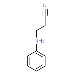 ChemSpider 2D Image | N-(2-Cyanoethyl)anilinium | C9H11N2