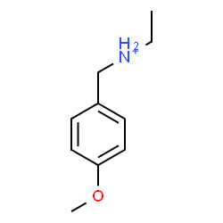ChemSpider 2D Image | N-(4-Methoxybenzyl)ethanaminium | C10H16NO