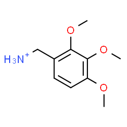 ChemSpider 2D Image | (2,3,4-Trimethoxyphenyl)methanaminium | C10H16NO3