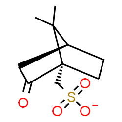 ChemSpider 2D Image | [(1S,4S)-7,7-Dimethyl-2-oxobicyclo[2.2.1]hept-1-yl]methanesulfonate | C10H15O4S