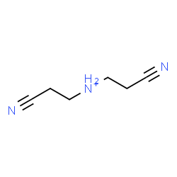 ChemSpider 2D Image | 2-Cyano-N-(2-cyanoethyl)ethanaminium | C6H10N3
