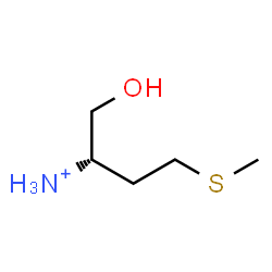ChemSpider 2D Image | (2S)-1-Hydroxy-4-(methylsulfanyl)-2-butanaminium | C5H14NOS