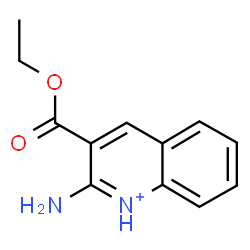 ChemSpider 2D Image | 2-Amino-3-(ethoxycarbonyl)quinolinium | C12H13N2O2