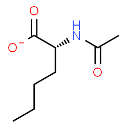 ChemSpider 2D Image | (2R)-2-Acetamidohexanoate | C8H14NO3