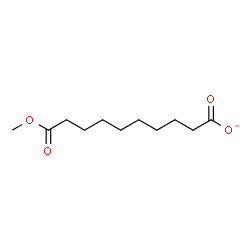 ChemSpider 2D Image | 10-Methoxy-10-oxodecanoate | C11H19O4