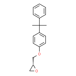 ChemSpider 2D Image | (2R)-2-{[4-(2-Phenyl-2-propanyl)phenoxy]methyl}oxirane | C18H20O2