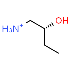 ChemSpider 2D Image | (2R)-2-Hydroxy-1-butanaminium | C4H12NO