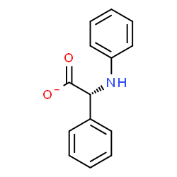 ChemSpider 2D Image | (2R)-Anilino(phenyl)acetate | C14H12NO2