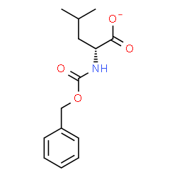 ChemSpider 2D Image | (2R)-2-{[(Benzyloxy)carbonyl]amino}-4-methylpentanoate | C14H18NO4