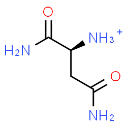 ChemSpider 2D Image | (2S)-1,4-Diamino-1,4-dioxo-2-butanaminium | C4H10N3O2