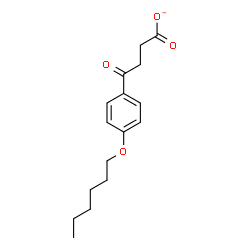 ChemSpider 2D Image | 4-[4-(Hexyloxy)phenyl]-4-oxobutanoate | C16H21O4