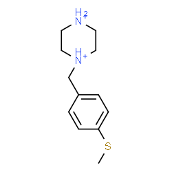 ChemSpider 2D Image | 1-[4-(Methylsulfanyl)benzyl]piperazinediium | C12H20N2S