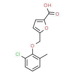 ChemSpider 2D Image | 5-[(2-Chloro-6-methylphenoxy)methyl]-2-furoic acid | C13H11ClO4