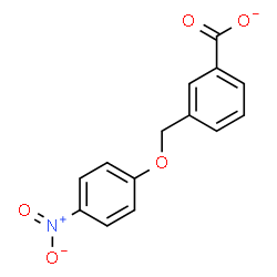 ChemSpider 2D Image | 3-[(4-Nitrophenoxy)methyl]benzoate | C14H10NO5