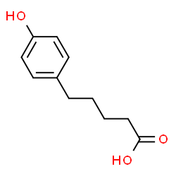 ChemSpider 2D Image | 5-(4-Hydroxyphenyl)pentanoic acid | C11H14O3
