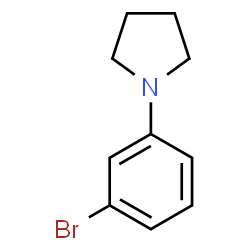 ChemSpider 2D Image | 1-(3-Bromophenyl)pyrrolidine | C10H12BrN
