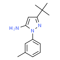 ChemSpider 2D Image | 5-tert-Butyl-2-m-tolyl-2H-pyrazol-3-ylamine | C14H19N3