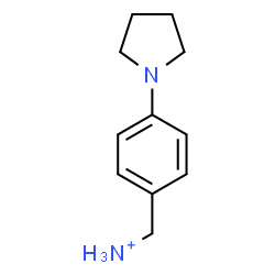 ChemSpider 2D Image | [4-(1-Pyrrolidinyl)phenyl]methanaminium | C11H17N2
