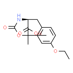 ChemSpider 2D Image | Boc-O-ethyl-L-tyrosine | C16H23NO5