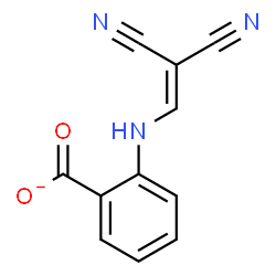 ChemSpider 2D Image | 2-[(2,2-Dicyanovinyl)amino]benzoate | C11H6N3O2