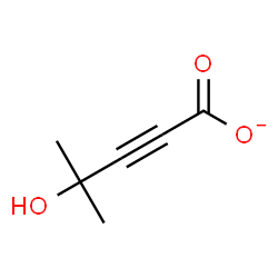 ChemSpider 2D Image | 4-Hydroxy-4-methyl-2-pentynoate | C6H7O3