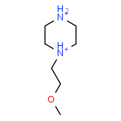 ChemSpider 2D Image | 1-(2-Methoxyethyl)piperazinediium | C7H18N2O