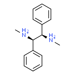 ChemSpider 2D Image | (1R,2R)-N,N'-Dimethyl-1,2-diphenyl-1,2-ethanediaminium | C16H22N2