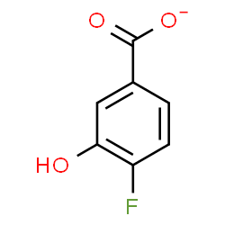 ChemSpider 2D Image | 4-Fluoro-3-hydroxybenzoate | C7H4FO3