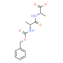 ChemSpider 2D Image | (2S)-2-({N-[(Benzyloxy)carbonyl]-D-alanyl}amino)propanoate | C14H17N2O5