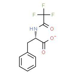 ChemSpider 2D Image | (2S)-3-Phenyl-2-[(trifluoroacetyl)amino]propanoate | C11H9F3NO3