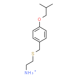 ChemSpider 2D Image | 2-[(4-Isobutoxybenzyl)sulfanyl]ethanaminium | C13H22NOS