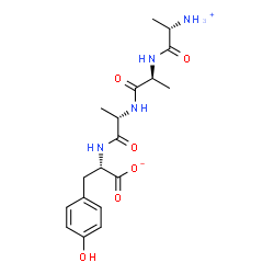 ChemSpider 2D Image | H-Ala-Ala-Ala-Tyr-OH | C18H26N4O6
