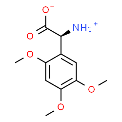 ChemSpider 2D Image | (2S)-Ammonio(2,4,5-trimethoxyphenyl)acetate | C11H15NO5