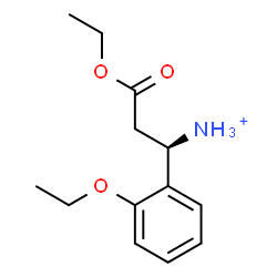 ChemSpider 2D Image | (1R)-3-Ethoxy-1-(2-ethoxyphenyl)-3-oxo-1-propanaminium | C13H20NO3