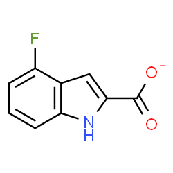 ChemSpider 2D Image | 4-Fluoro-1H-indole-2-carboxylate | C9H5FNO2