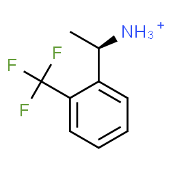 ChemSpider 2D Image | (1R)-1-[2-(Trifluoromethyl)phenyl]ethanaminium | C9H11F3N